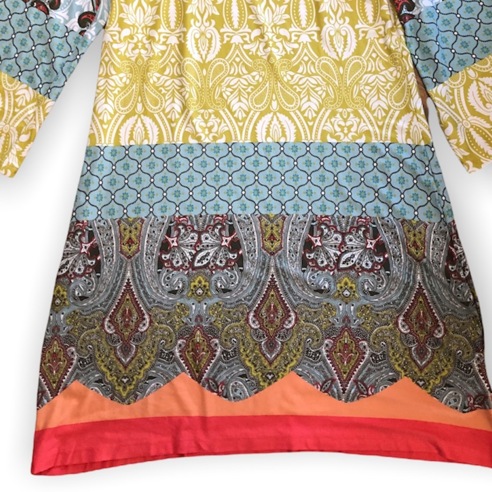 The Pyramid Collection Boho Patchwork Paisley Pri… - image 5